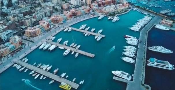 yacht marina in Egypt