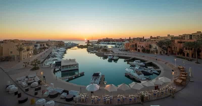 yacht marina in Egypt